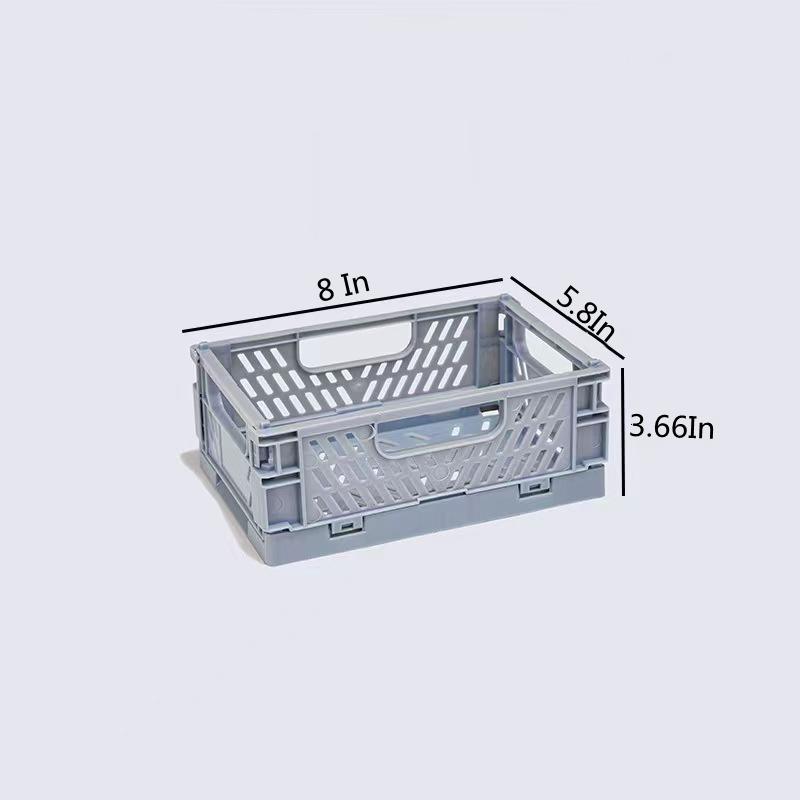 Foldable Storage Basket Plastic Baskets For Shelf Storage - Temu