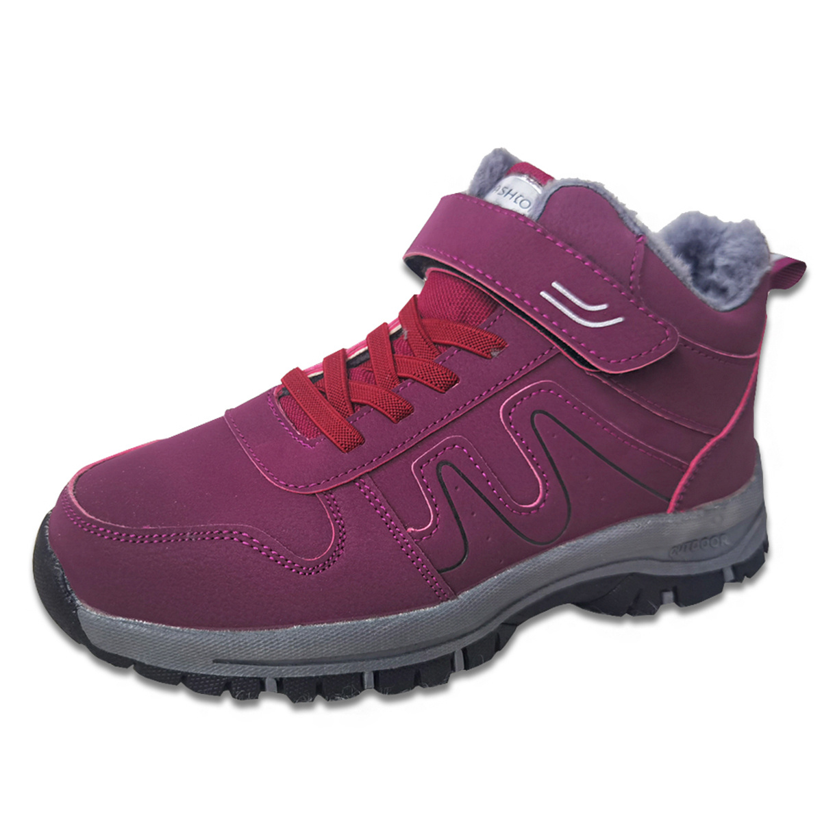 Walking shoes store with velcro fastening