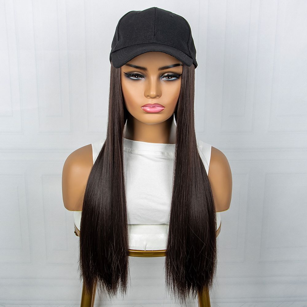 Long Hair Wig Hat Attached Adjustable Curly Baseball Wave Cap Hair  Hairstyle Wig Tennis Women Visor | Shop Now For Limited-time Deals | Temu