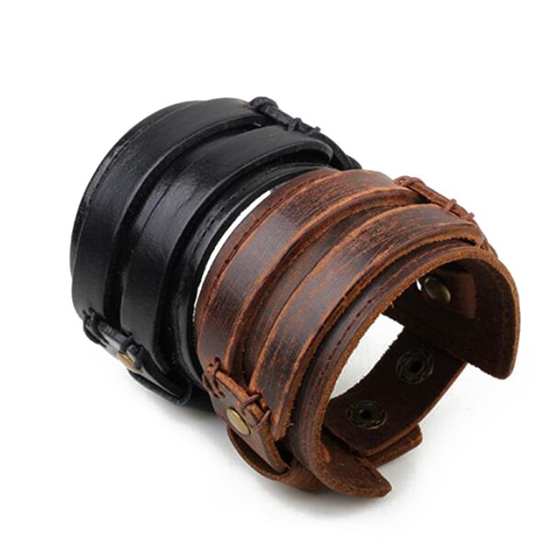 

Men's Vintage Pu Leather Buckle Bracelet