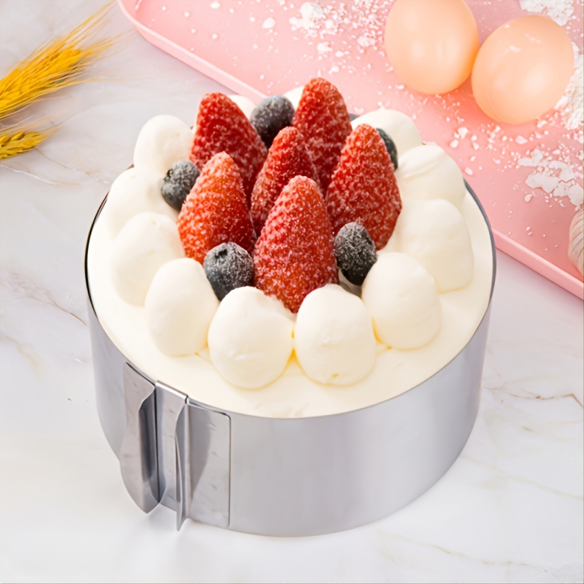  Anneome 3pcs Adjustable mousse circle cake molds for