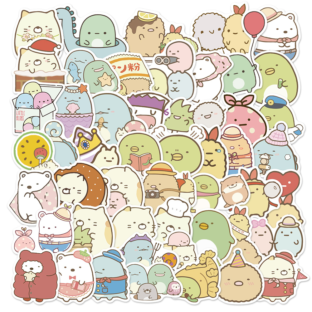 100 PCS Kawaii Sumikko gurashi Stickers for Water Bottles,Reusable Kids  Stickers, Waterproof Vinyl Stickers, Stickers for Toddlers Teen Girls Kids