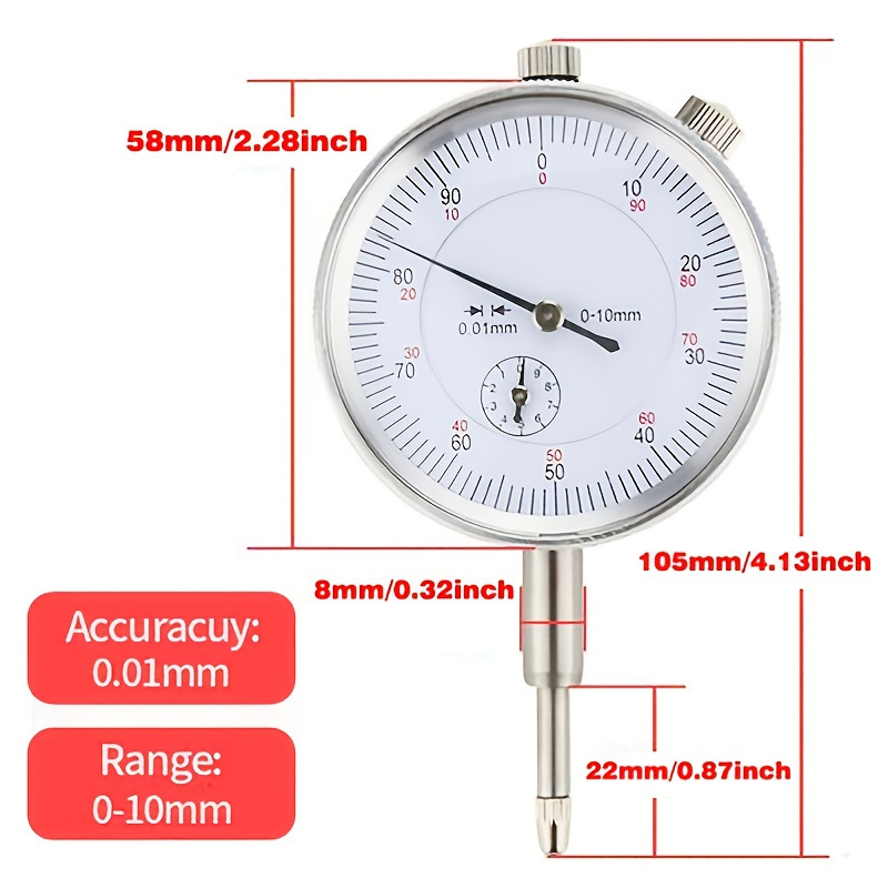 Micrometers Accessories And Attachment Kit Set With Dial Indicator