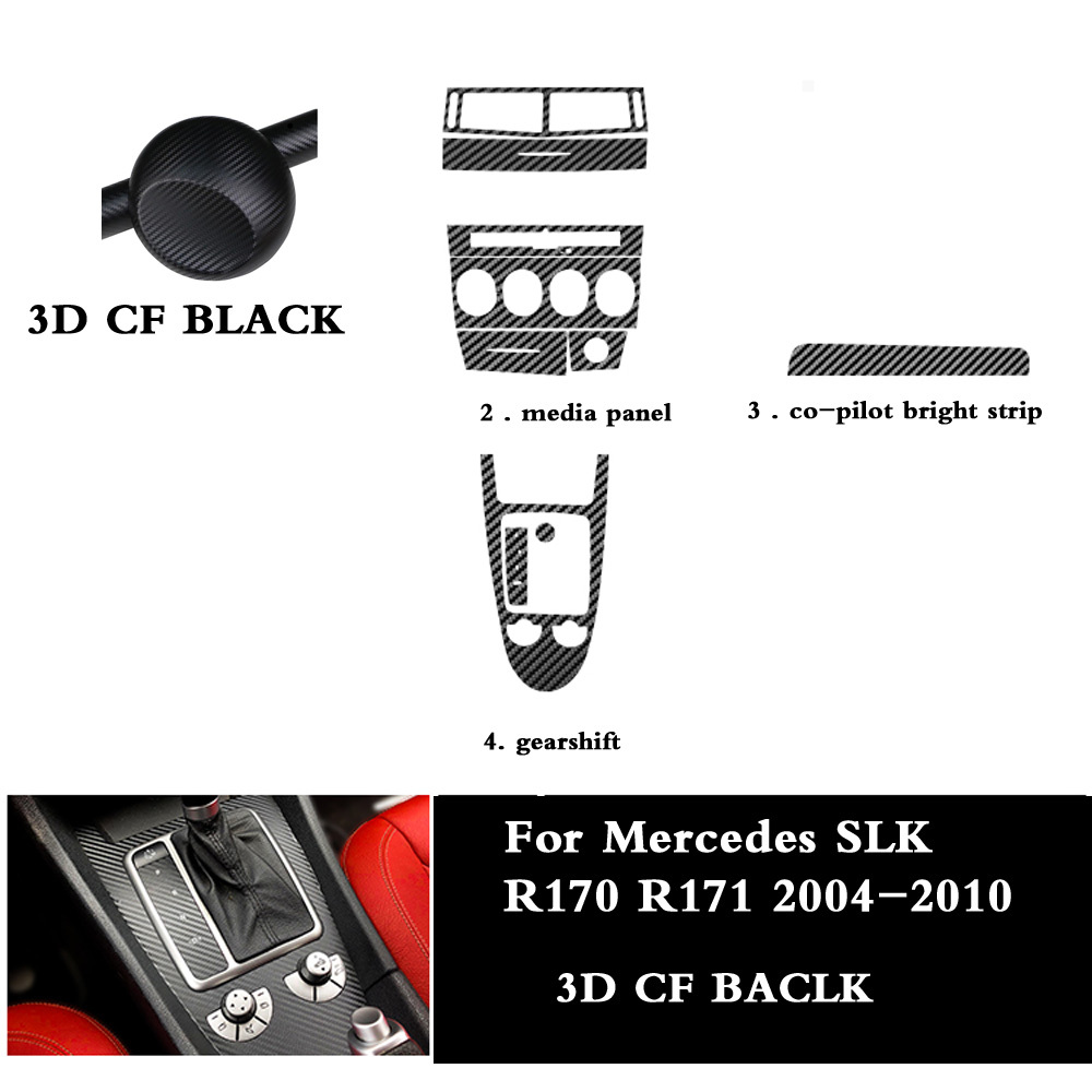 For Mercedes Slk R170 R171 2004-2010 Car-styling Carbon Fiber Car Interior  Center Console Color Change Molding Sticker Decals - Car Body Film -  AliExpress