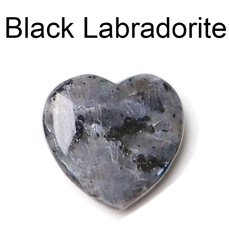 Shape Crystal Worry Quartz Stone Gemstone Stone Heart Labradorite Home  Decor Craft Kits for Kids Ages 3-5