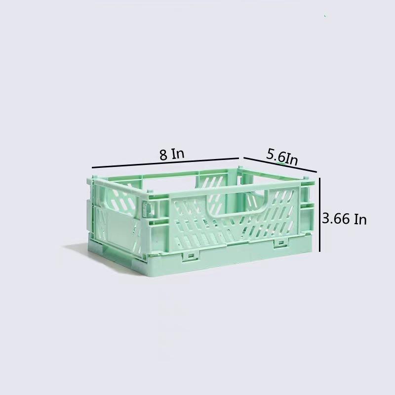 Foldable Storage Basket Plastic Baskets For Shelf Storage - Temu