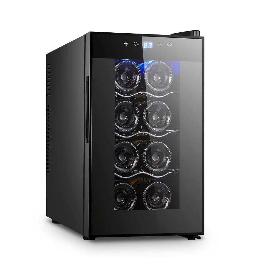 Wine Cooler Refrigerator, Wine Fridge Freestanding With Touch Panel