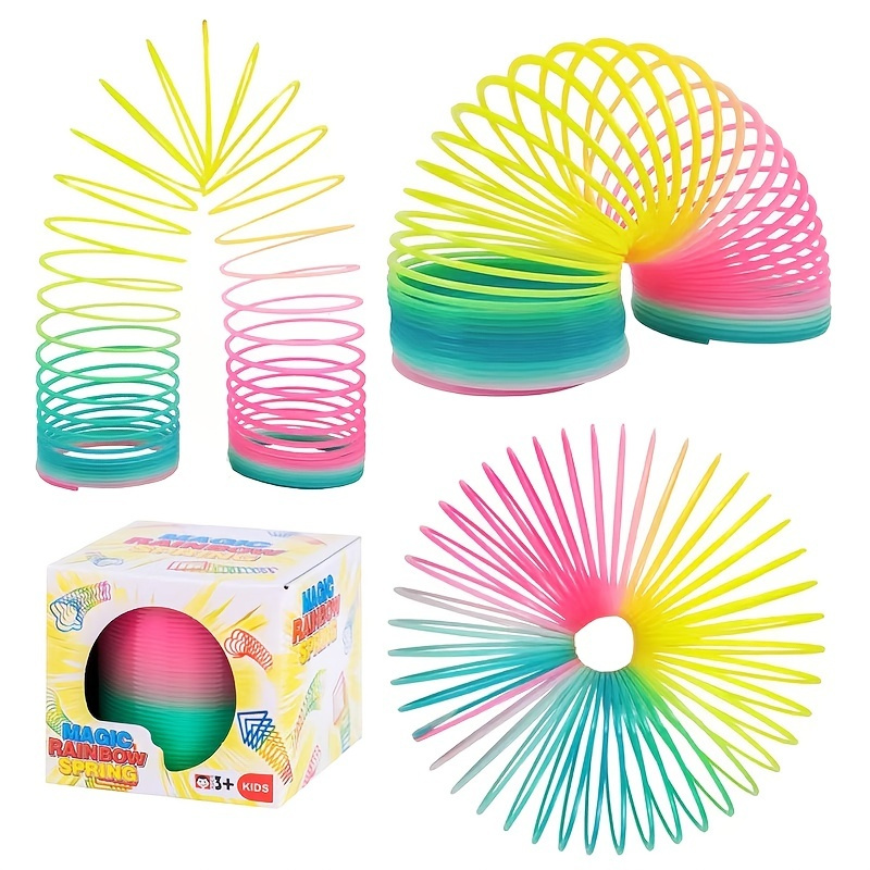 Slinky the Original Walking Spring Toy, Plastic Slinky 3-Pack, Multi-color  Neon Spring Toys, Kids Toys for Ages 5 Up by Just Play