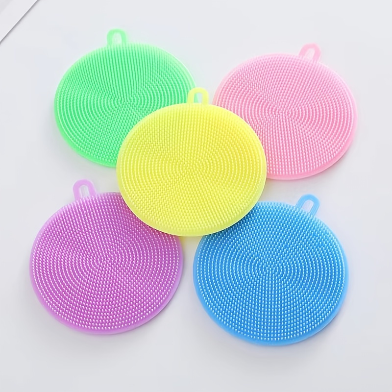 Silicone Sponge Dish Washing Kitchen Scrubber - Silicone Sponge Dish  Sponges, Kitchen Sponge Double Sided Cleaning Sponges Gadgets Tools Brush