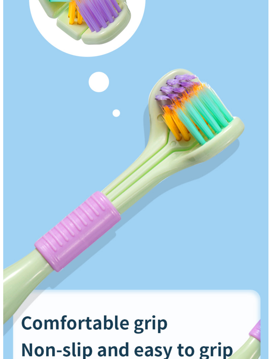 Threesided Soft Bristle Toothbrush Bristle Travel Toothbrush Temu