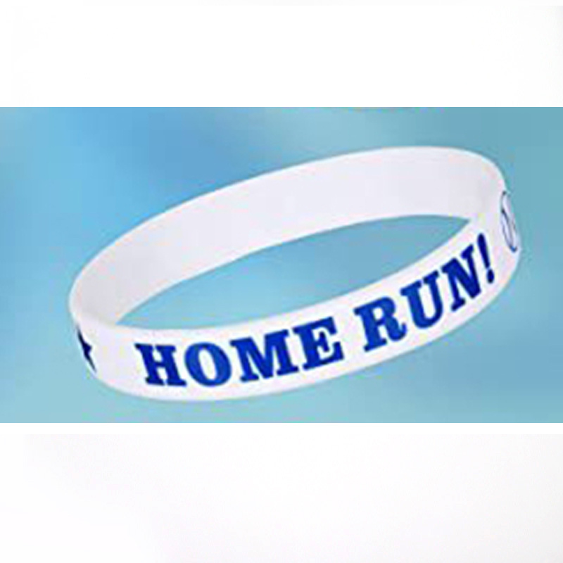 4 Pcs/Pack Home Run Pattern Silicone Wristband, Baseball Play Ball Theme Party Bracelet for Boys & Girls,Temu