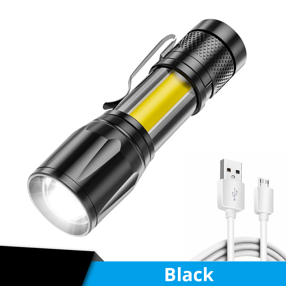 Ultra Bright COB LED Mini Camping Lantern Flashlight - Assorted Colors