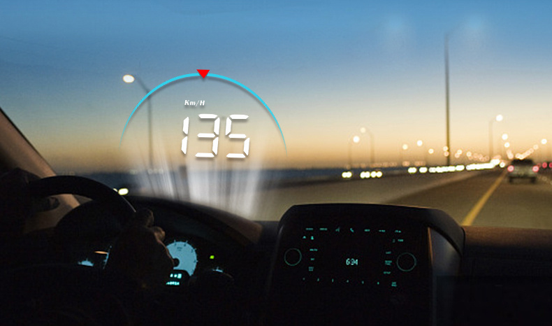 m8 obd2 gps car projector mph kmh auto hud speedometer windshield 3 5 screen size hd car head up display alarm accessories details 16