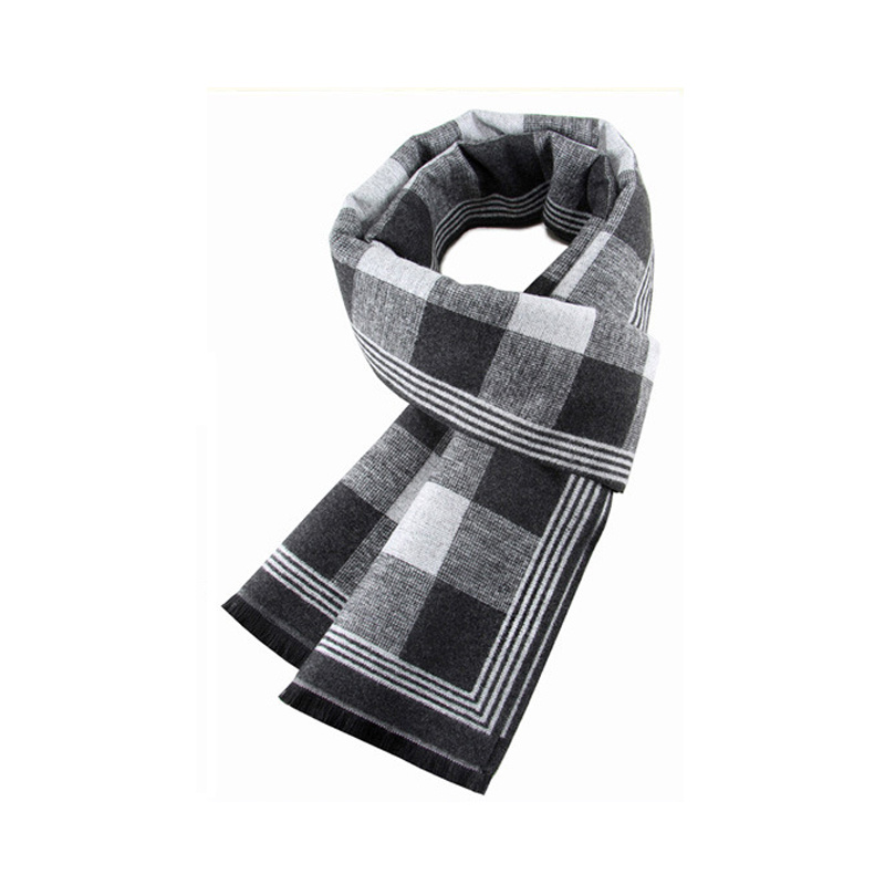  LLLY 1 bufanda de cachemira para hombre, bufanda de cachemira  cepillada para otoño e invierno, bufanda de cachemira a cuadros (color : D,  tamaño: 68.9 x 11.8 in) : Ropa, Zapatos y Joyería