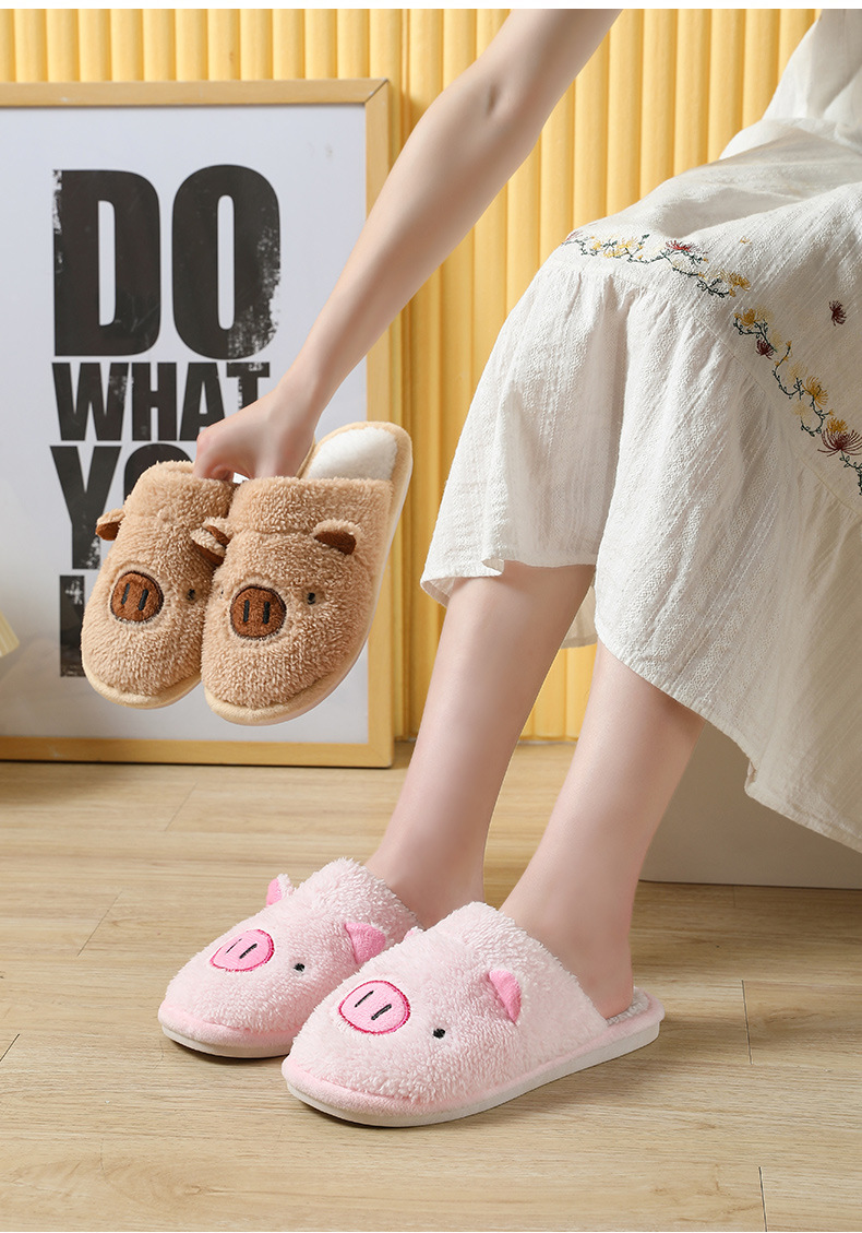 Mens sales pig slippers