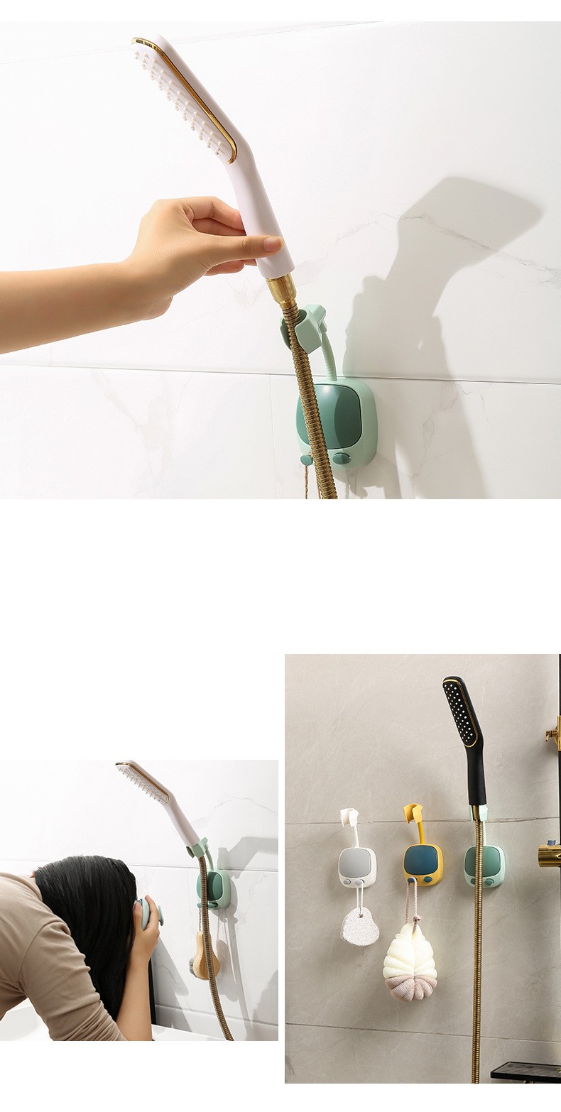 1pc Shower Head Bracket, Adjustable Shower Wand Holder, Unique Shower