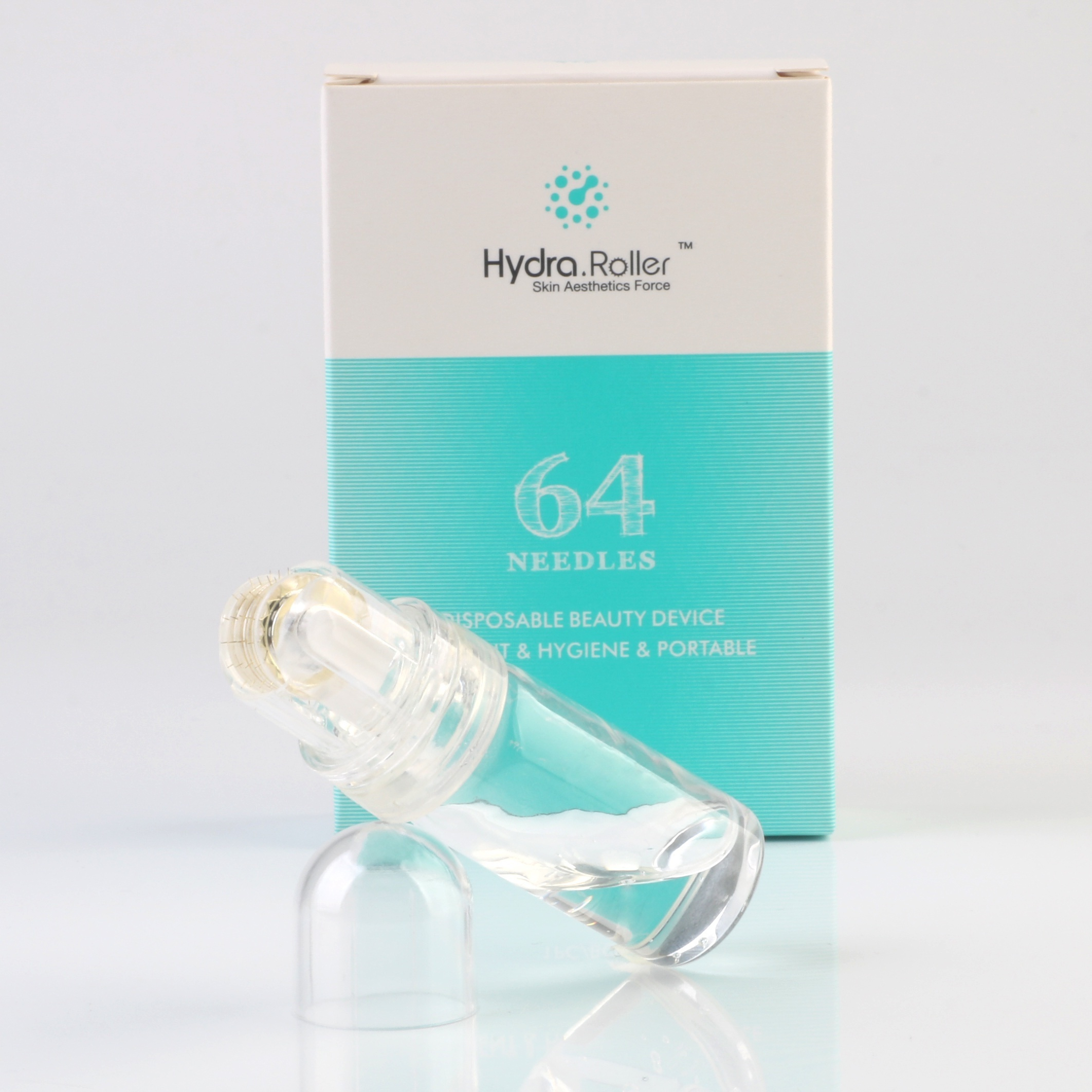 

Titanium 64 Needles Hydra Micro Needle Roller Home Use 0.25mm Hydra Rollerdermaroller With 10ml Bottle For Hyaluronic Acid Micro Needle Derma Meso Roller - Facial Care Gifts For Mother