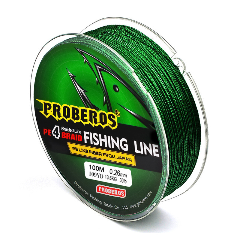 Fishing Wire 4 Braided Fishing Line 300M 100M PE Multifilament Carp Sea  Saltwater Floating Wire Accessories Fishing Line (Color : Green, Line  Number 