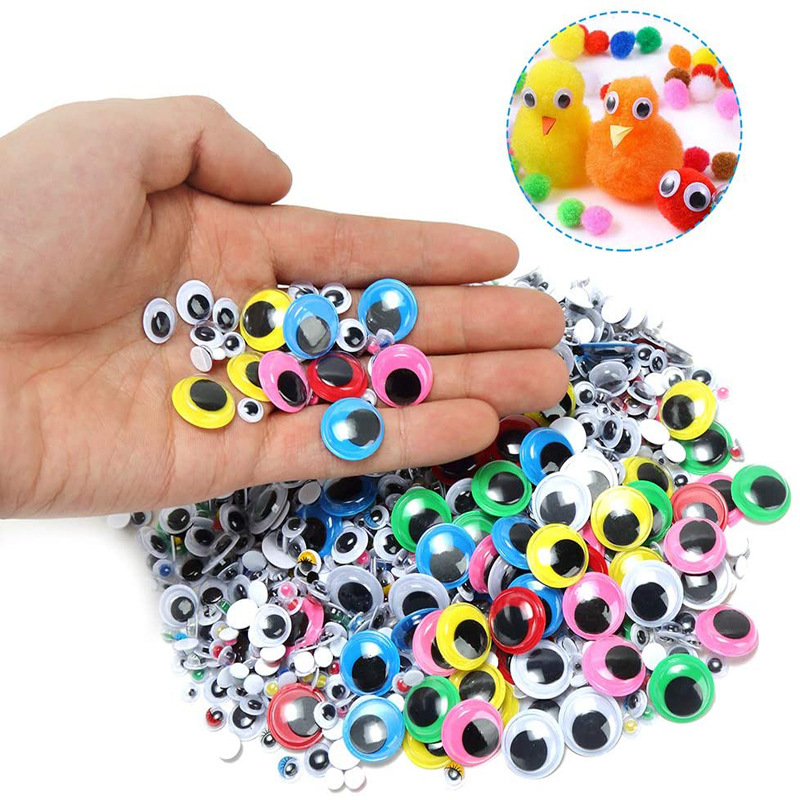 Black Wiggle Googly Eyes With Self adhesive For Crafts - Temu