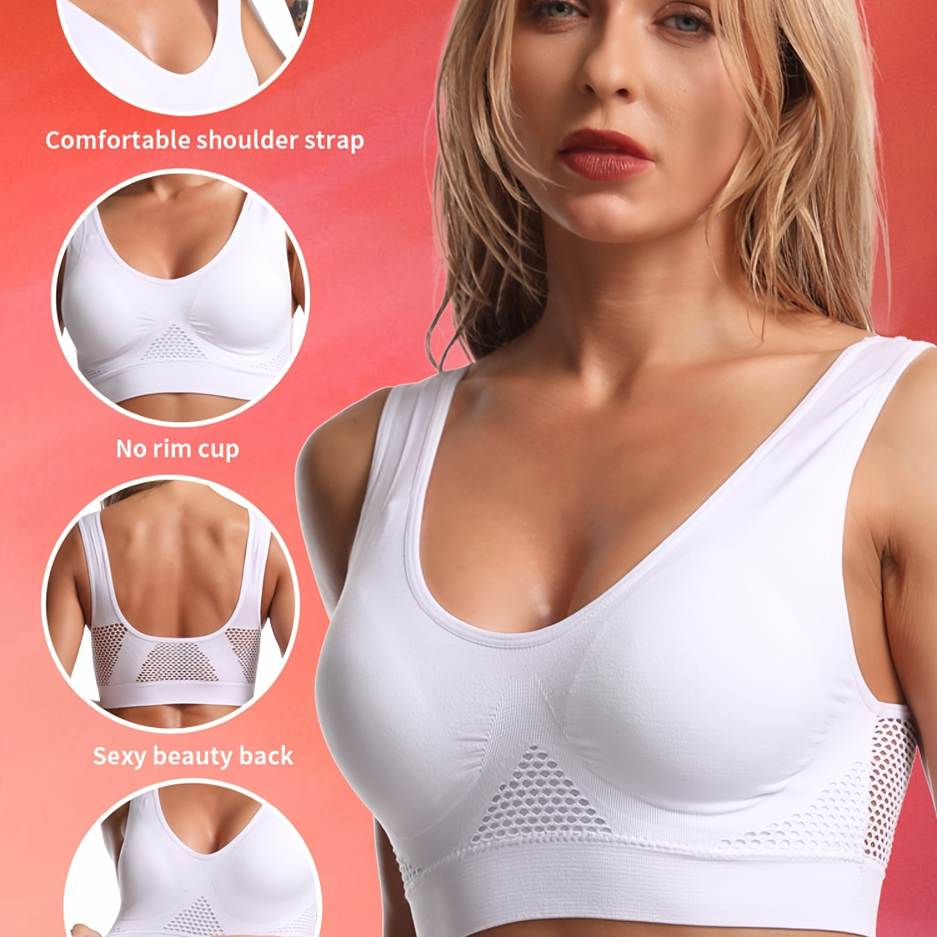 Mother's Comfort Wireless Bras for Push Up Small Chest Middle and Elderly  Bra Women Breathable Anti-Sagging Underwear (Color : Blue, Size : 40B) :  : Clothing, Shoes & Accessories