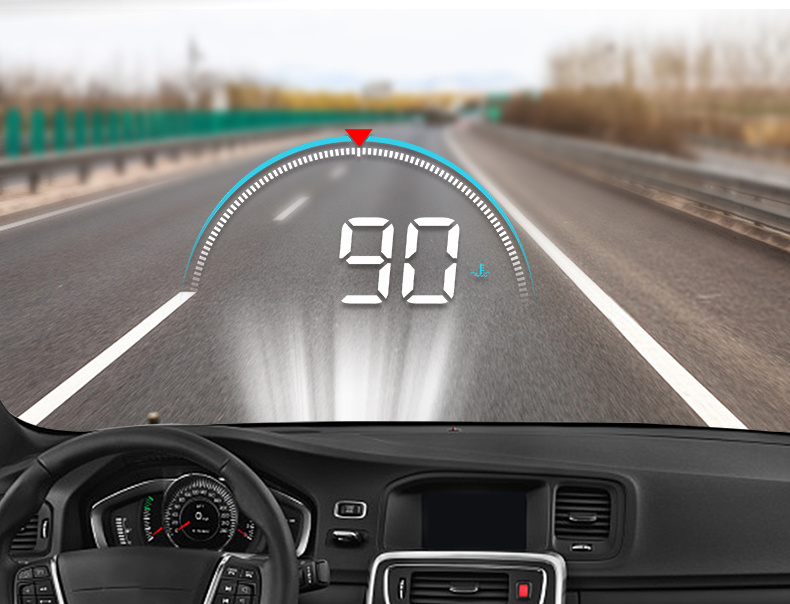 m8 obd2 gps car projector mph kmh auto hud speedometer windshield 3 5 screen size hd car head up display alarm accessories details 15