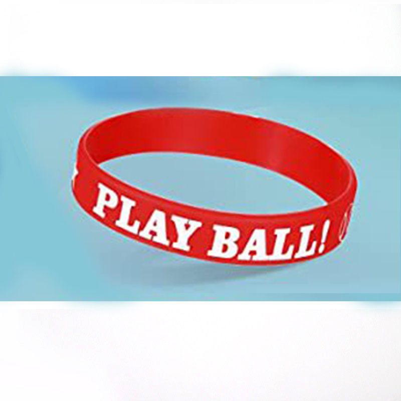 1pc Baseball Themed Pattern Wristbands, Silicone Sports Bracelets for School Competition,Temu