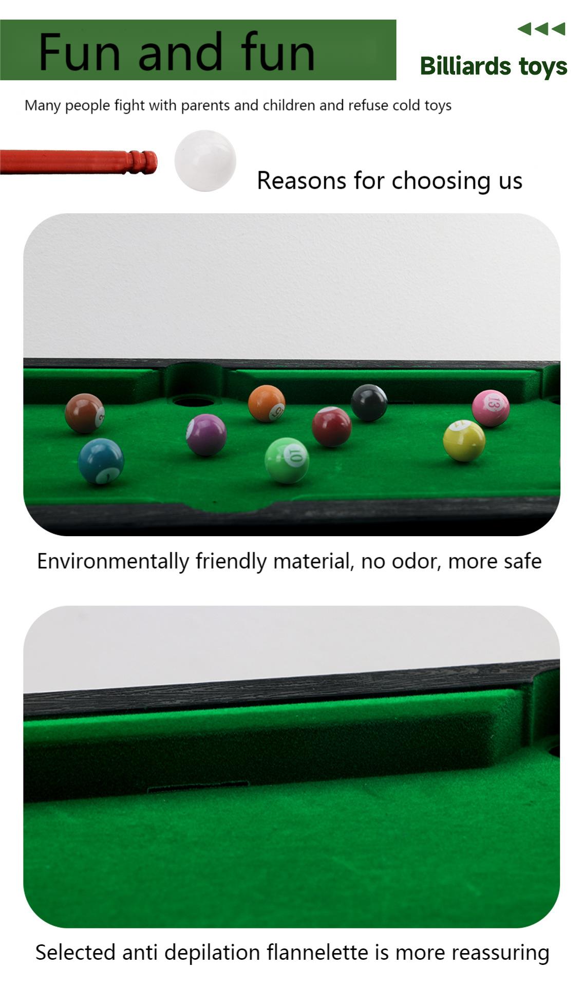Mini Pool Billiards Toy Set Suitable For Family Party Games Parent Child Interactive Games Board Game Educational Toys