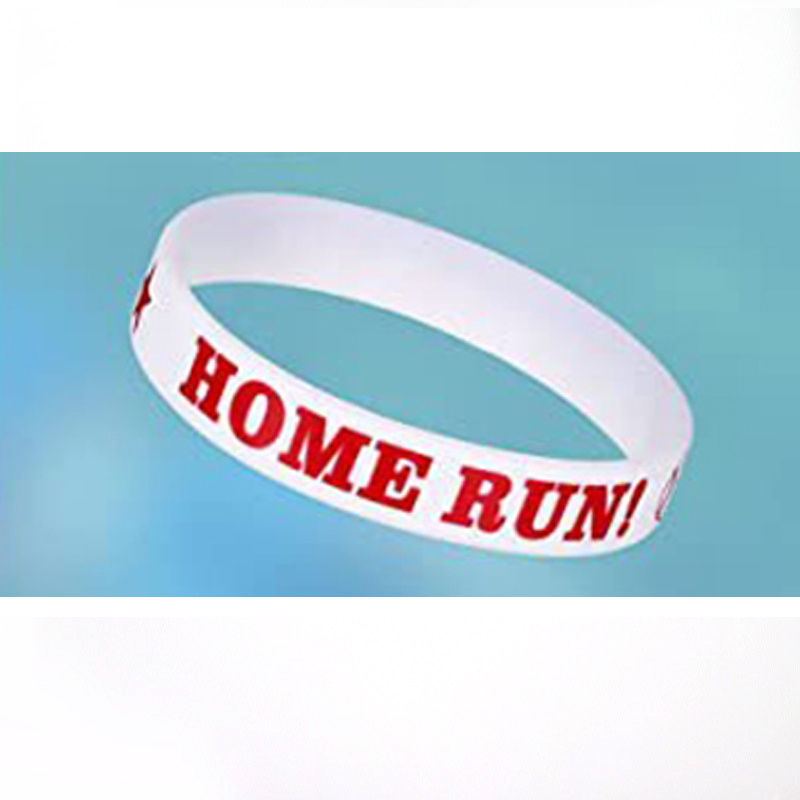 4 Pcs/Pack Home Run Pattern Silicone Wristband, Baseball Play Ball Theme Party Bracelet for Boys & Girls,Temu