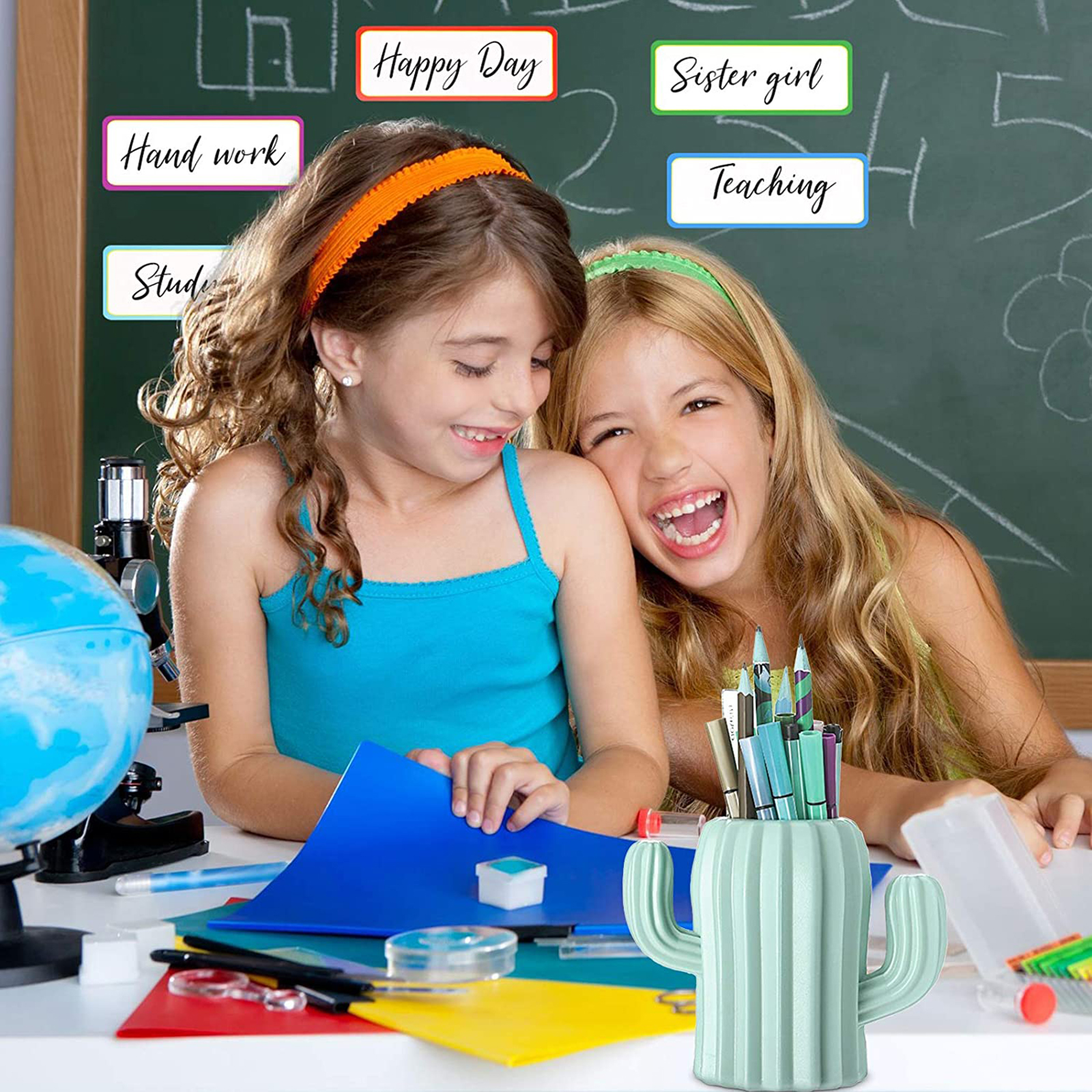 Cactus Pencil Holder Cactus Pencil Container Desktop Temu