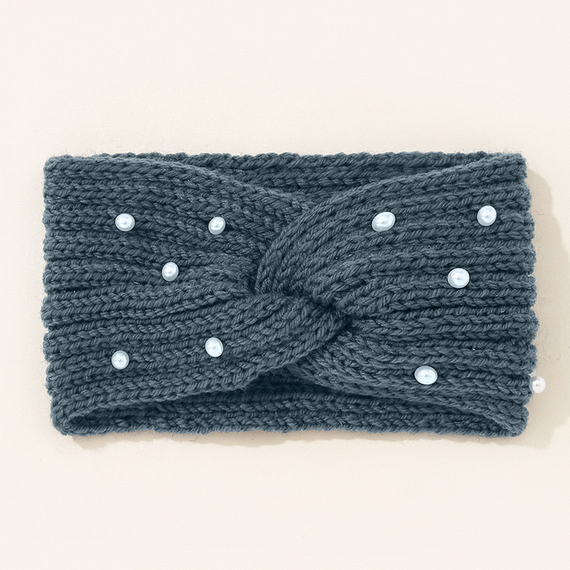 Women Ear Warmer Headband Fleece Lined Winter Warm Knitted Thick Hairband  Thermal Headbands Elastic Hair Wrap (Navy Blue) : : Beauty
