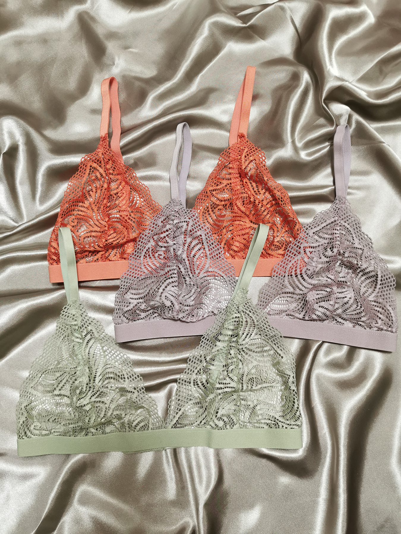 Thin Mesh Unlined Bras Comfort Soft Elastic Intimates Bras Temu