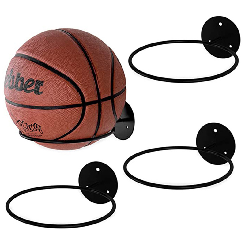FORZA Soporte para pelotas deportivas de pared | Soporte montado en la  pared para pelotas | Almacenamiento de baloncesto y pelotas de fútbol en  garaje
