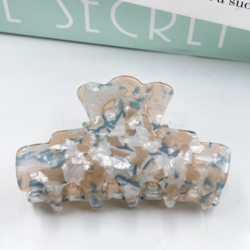 Colorful Retro Pattern Acrylic Hair Clips