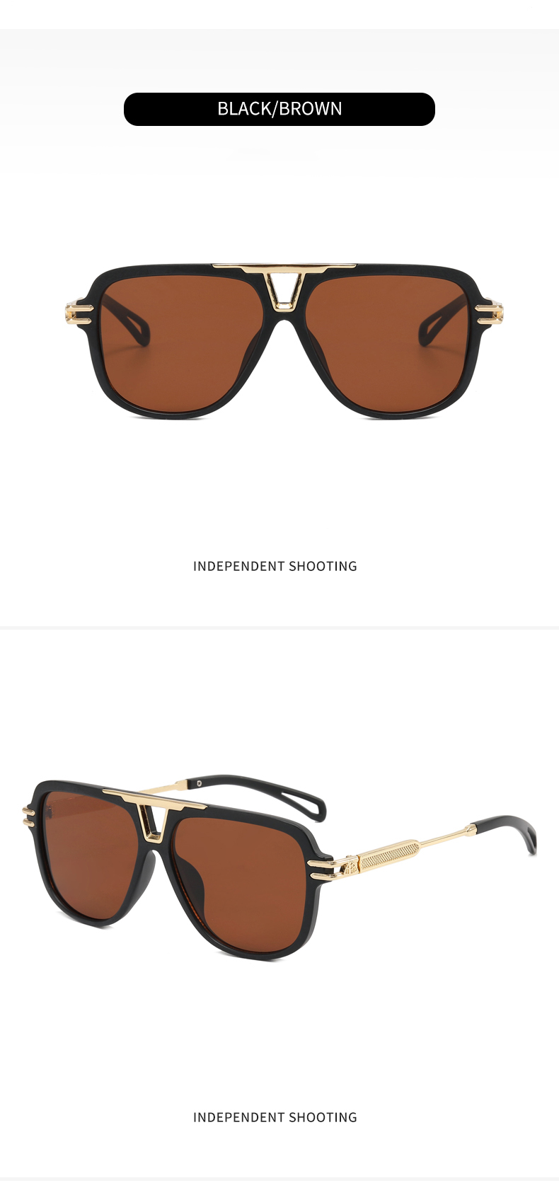 Women's Square Aviator Sunglasses - Universal Thread™ Vibrant Gold