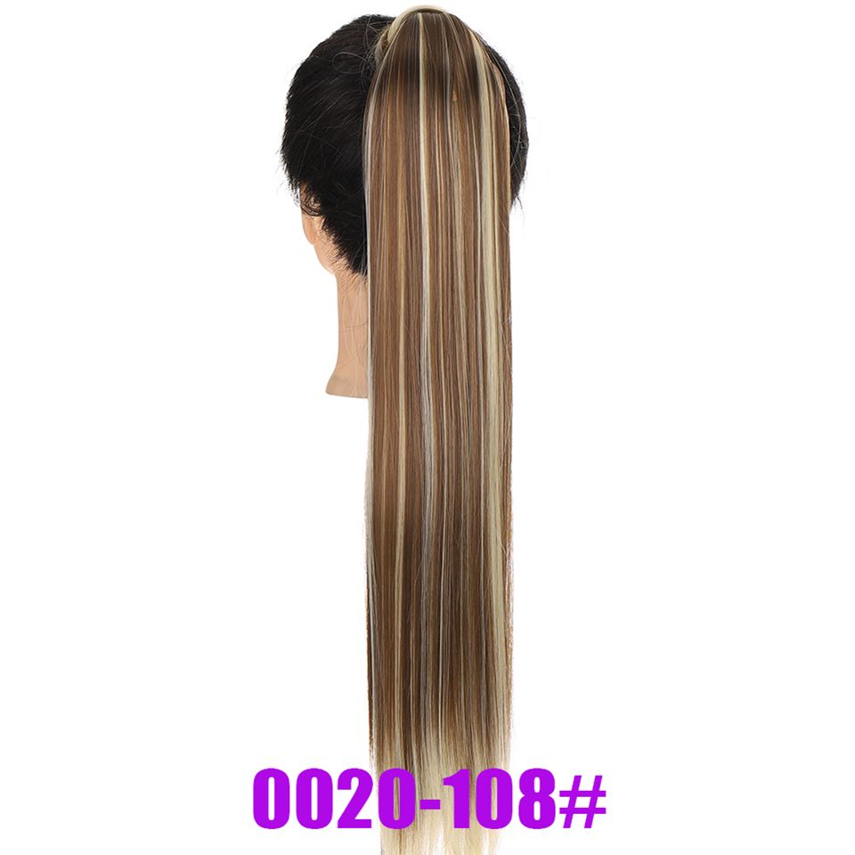 Long Straight Ponytail Hair Extensions Heat Resistant Hair 22inch Wrap  Around Pony Hairpiece For Women - Beauty & Personal Care - Temu