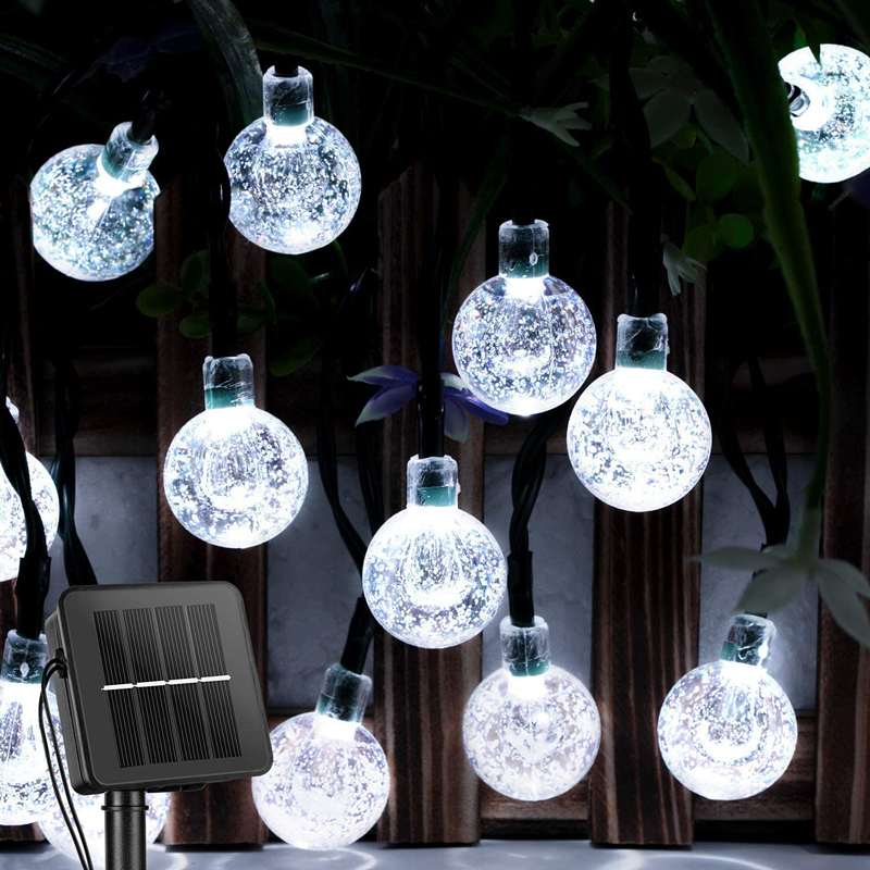 1 Paquete Luces Solares Cadena, Luces Globo Cristal Exteriores 8 Modos  Iluminación, Luces Patio Impermeables Energía Solar Jardín, Patio, Porche,  Decoración Fiesta Boda (blanco Puro, Blanco Cálido, Multicolor) - Patio,  Césped Jardín - Temu