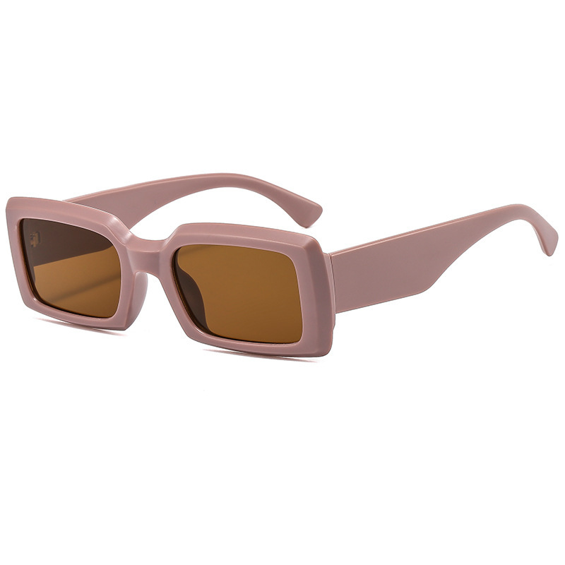 Rectangular Sunglasses Vintage Bohemian Style Small Frame Shades Sunglasses