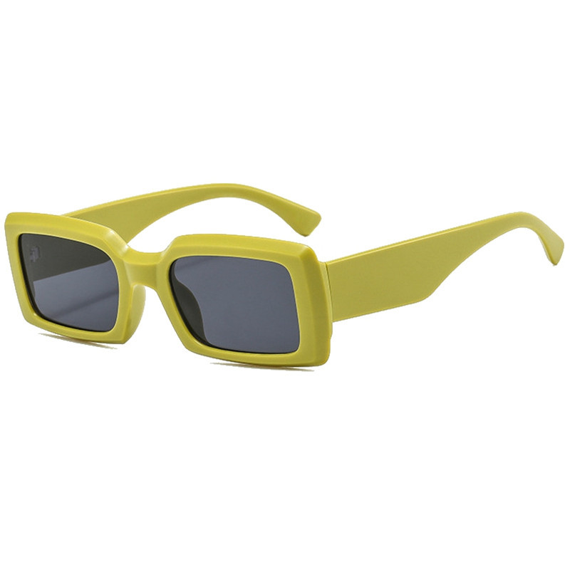 Rectangular Sunglasses Vintage Bohemian Style Small Frame Shades Sunglasses