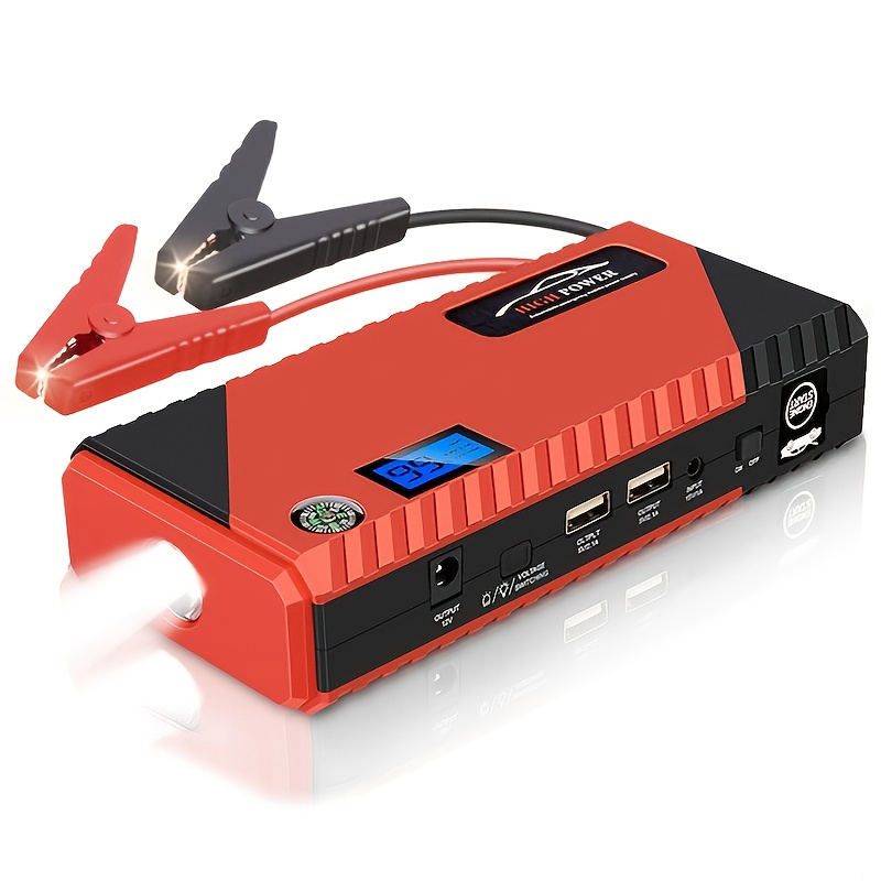 16000mah Car Jump Starter, 12v 1200a Safety Hammer Portable Charger Car ...