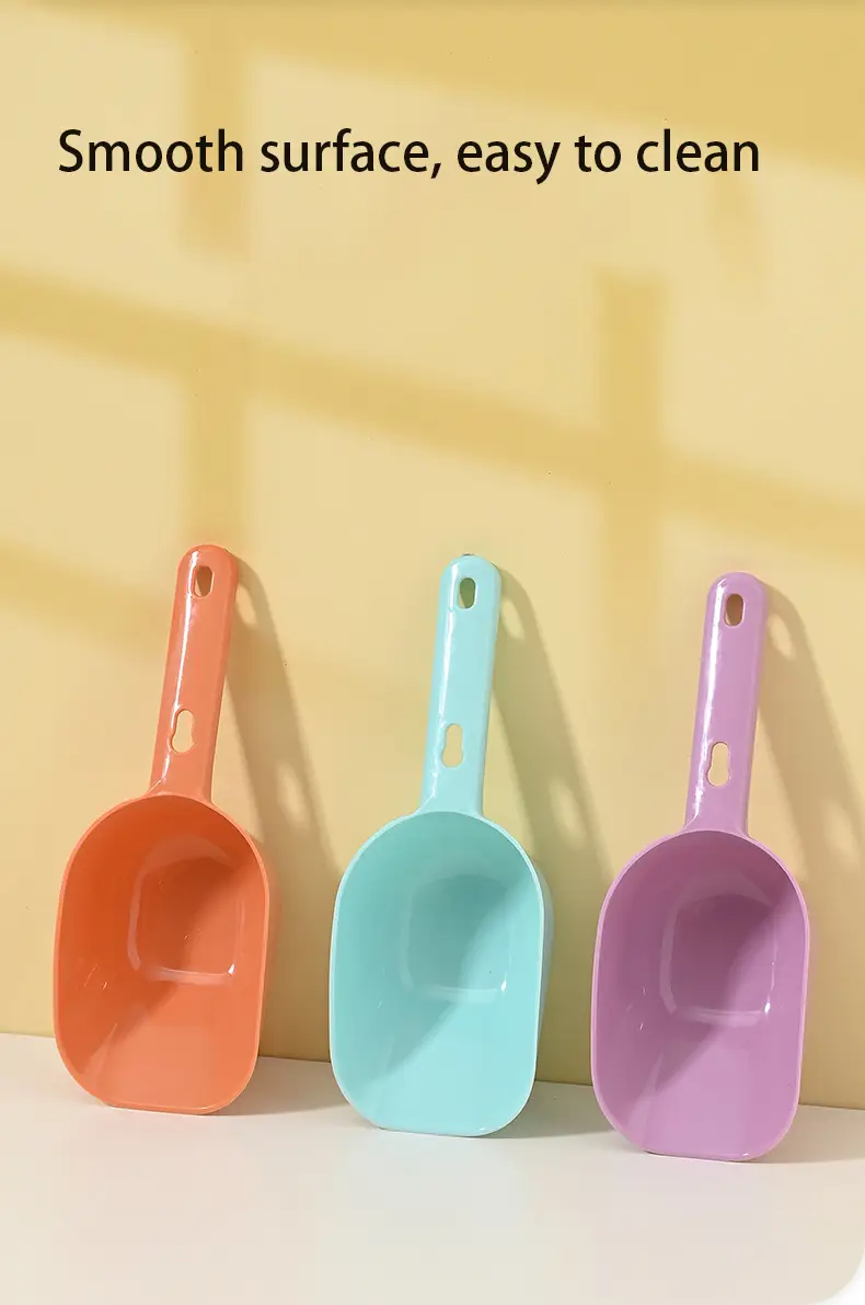 1 peça colher de comida para animais de estimação de cor doce para cachorro, gato, detalhes de cores aleatórias 5
