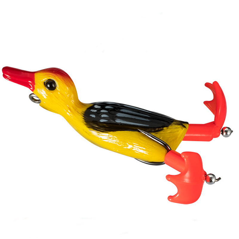 Rotating Leg Soft Fishing Lure Realistic Duck Design - Temu