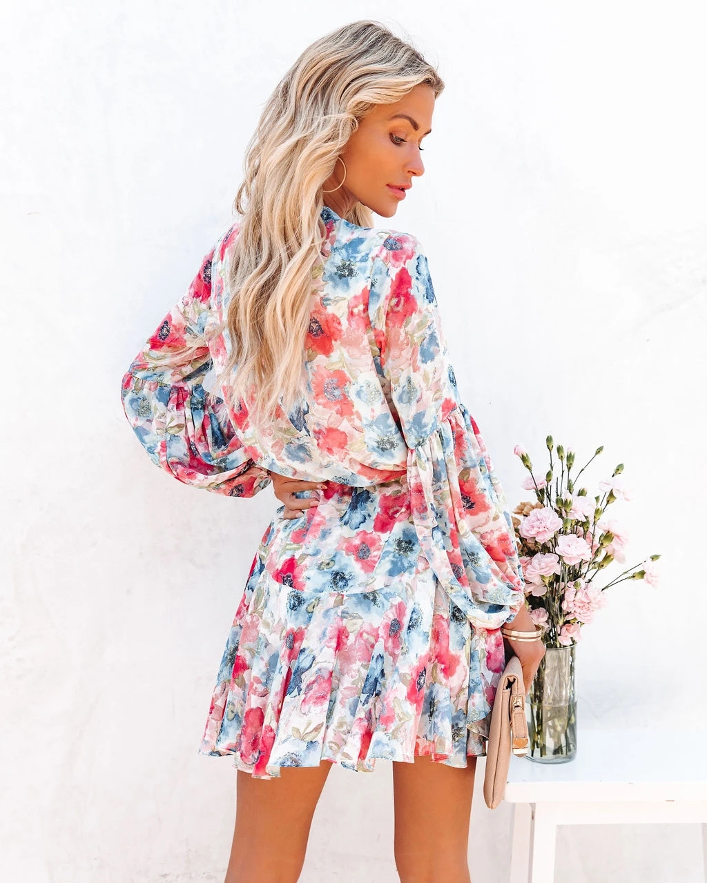 Tulip Sleeve Boho Dress