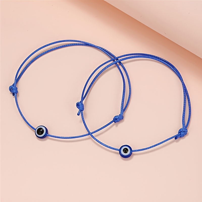Waterproof Friendship Bracelet. Adjustable String Bracelet with Clasp  Closure. Men's or Ladies Thin Nylon Cord Fashion Ankle Bracelet 0.8mm