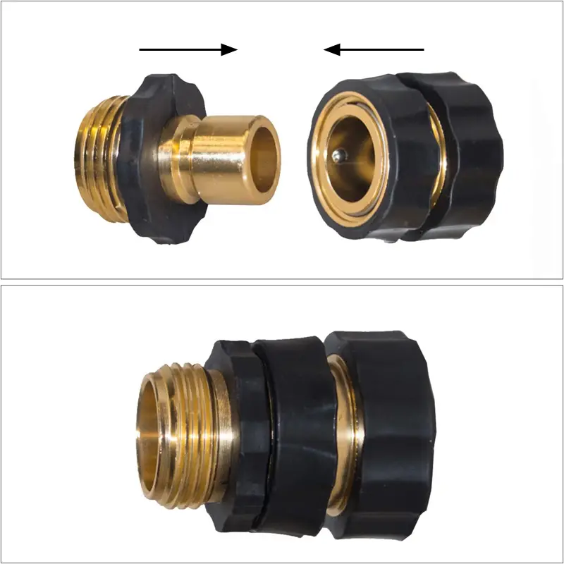 4set garden hose quick connector 3 4 inch male and female garden hose fitting quick connector garden hose supplies details 2