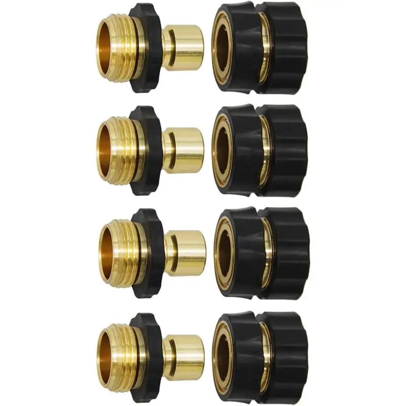 4set garden hose quick connector 3 4 inch male and female garden hose fitting quick connector garden hose supplies details 0