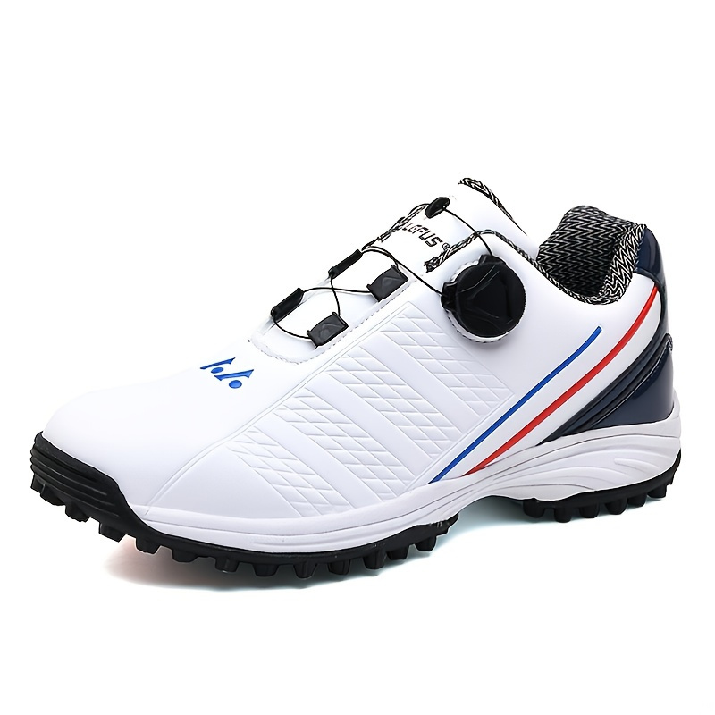 Lefus Men's New Golf Shoes Waterproof Swivel Button Shoes With Non Slip ...
