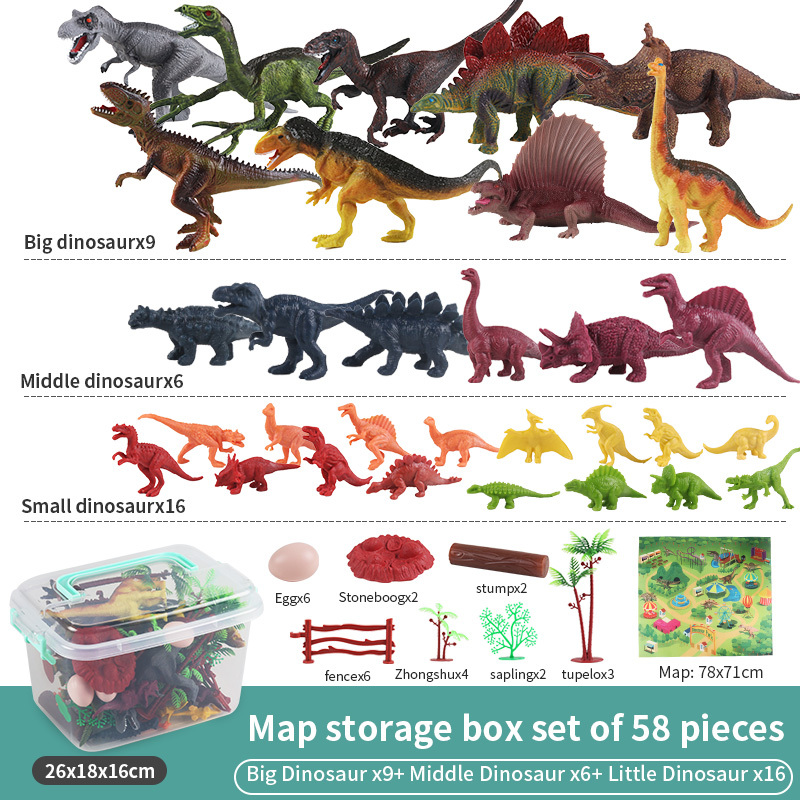 Brinquedos de dinossauro para crianças 3-5 com atividade play mat