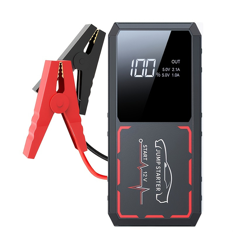 600a Car Jump Starter 18800mah 12v Large Screen Portable Battery