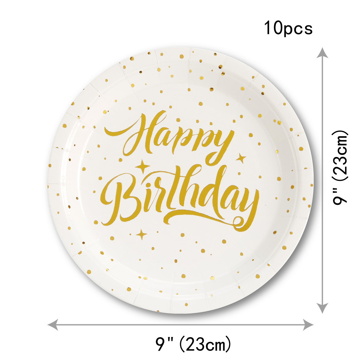 White And Golden Birthday Party Decorations Happy Birthday - Temu