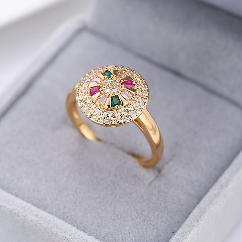 

Christmas Hot Colorful Zircon Ring 2023 New In Trendy Accessories